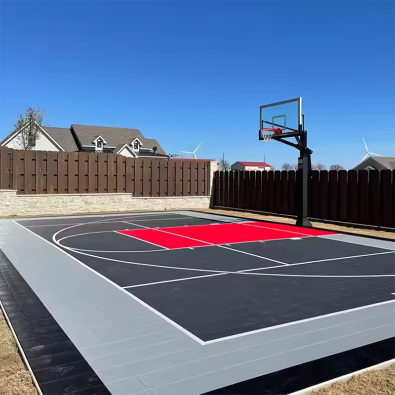 Plancher de terrain de basket-ball et de terrain de Pickleball, carrelage de Sport de plein air imbr