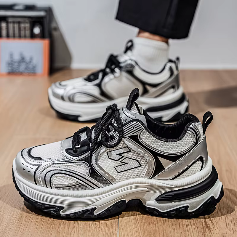 Chaussures de sport décontractées multifonctionnelles pour hommes, avec hauteur accrue à l'intérieur