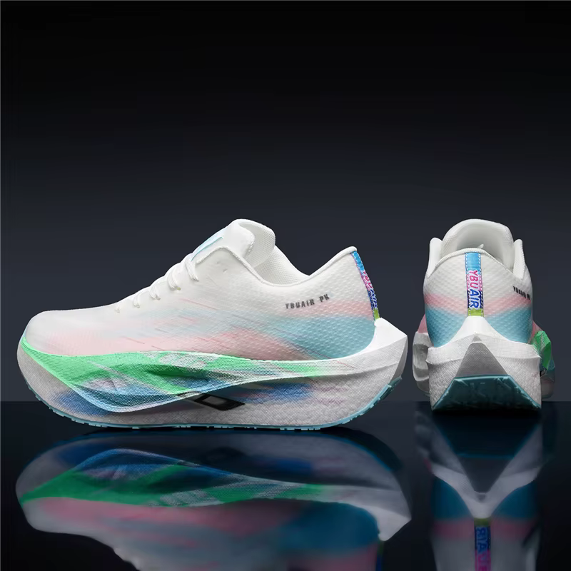 Chaussures de course à coussin d'air, chaussures de jogging avec plaque en carbone, chaussures de ma