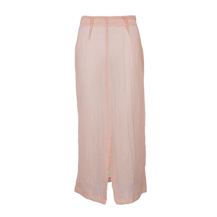 Robe longue sexy rose style Spice Girl pour femme, nouvelle collection été 2026, avec fente avant, e