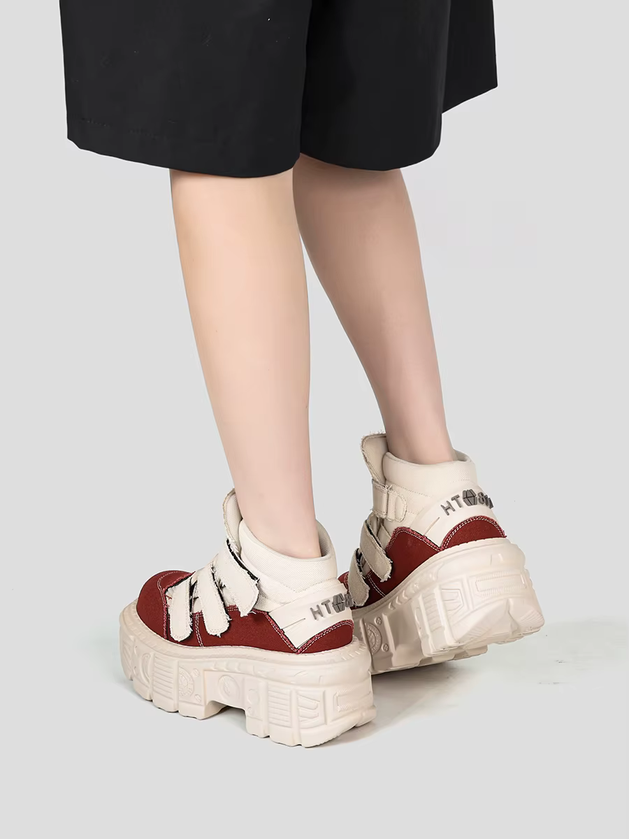2026 gothique cheville Rock bottes nouveau Style Punk femmes chaussures à lacets talon hauteur 6CM p