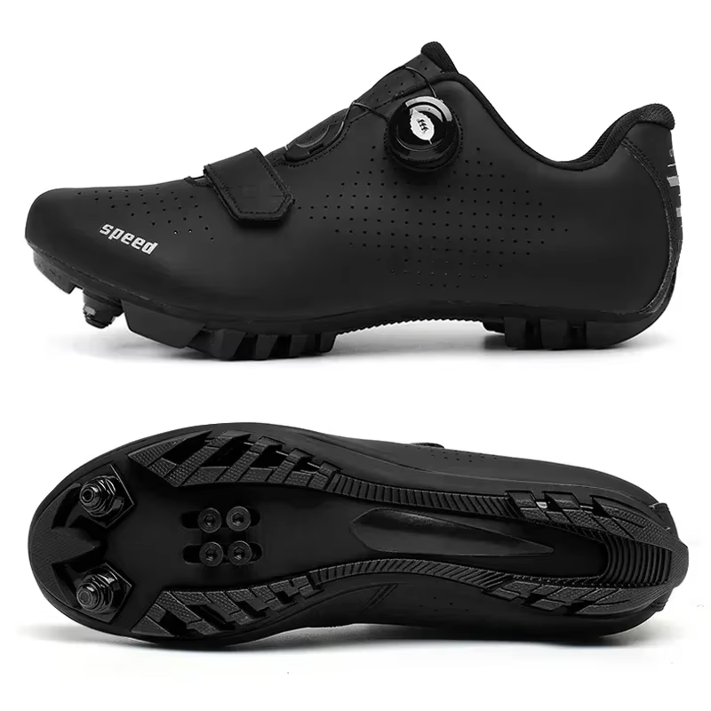 Chaussures de VTT unisexes, chaussures de cyclisme MTB pour hommes, chaussures de vélo avec crampons