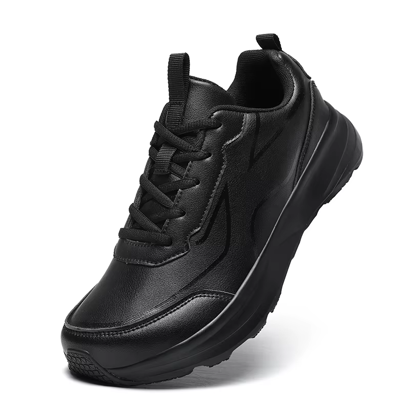ELUVA bout large hommes chaussures minimalistes baskets confortables en cuir PU chaussures décontrac