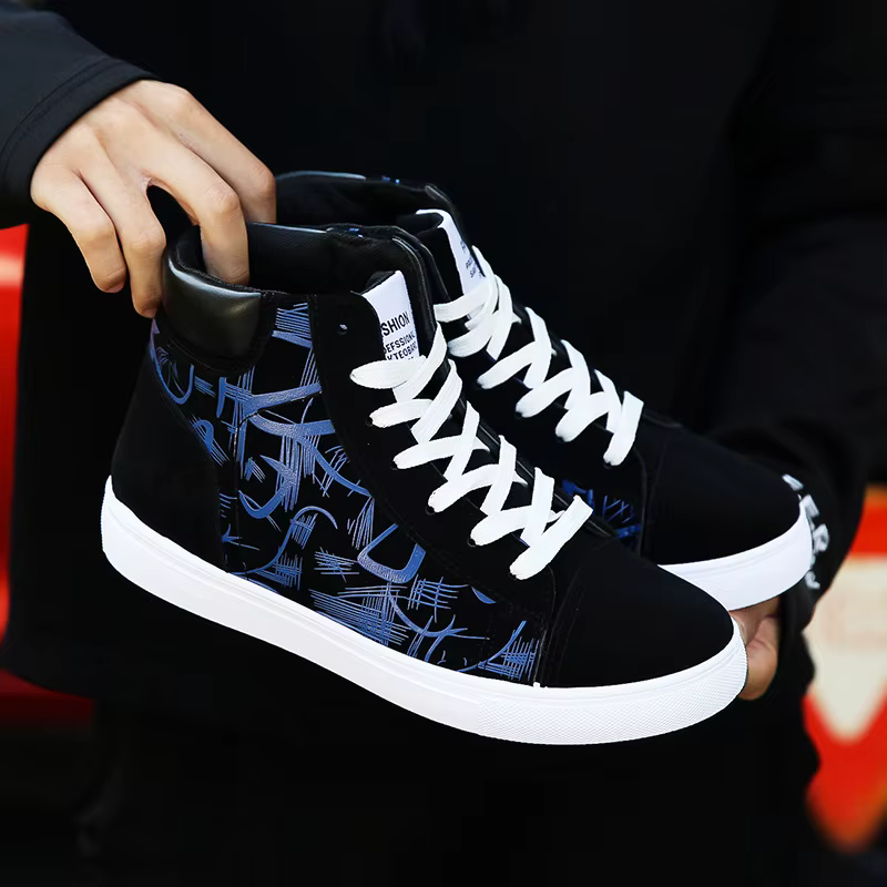 Baskets de mode hommes chaussures en tissu respirant Cool Style de rue chaussures hommes marque bask