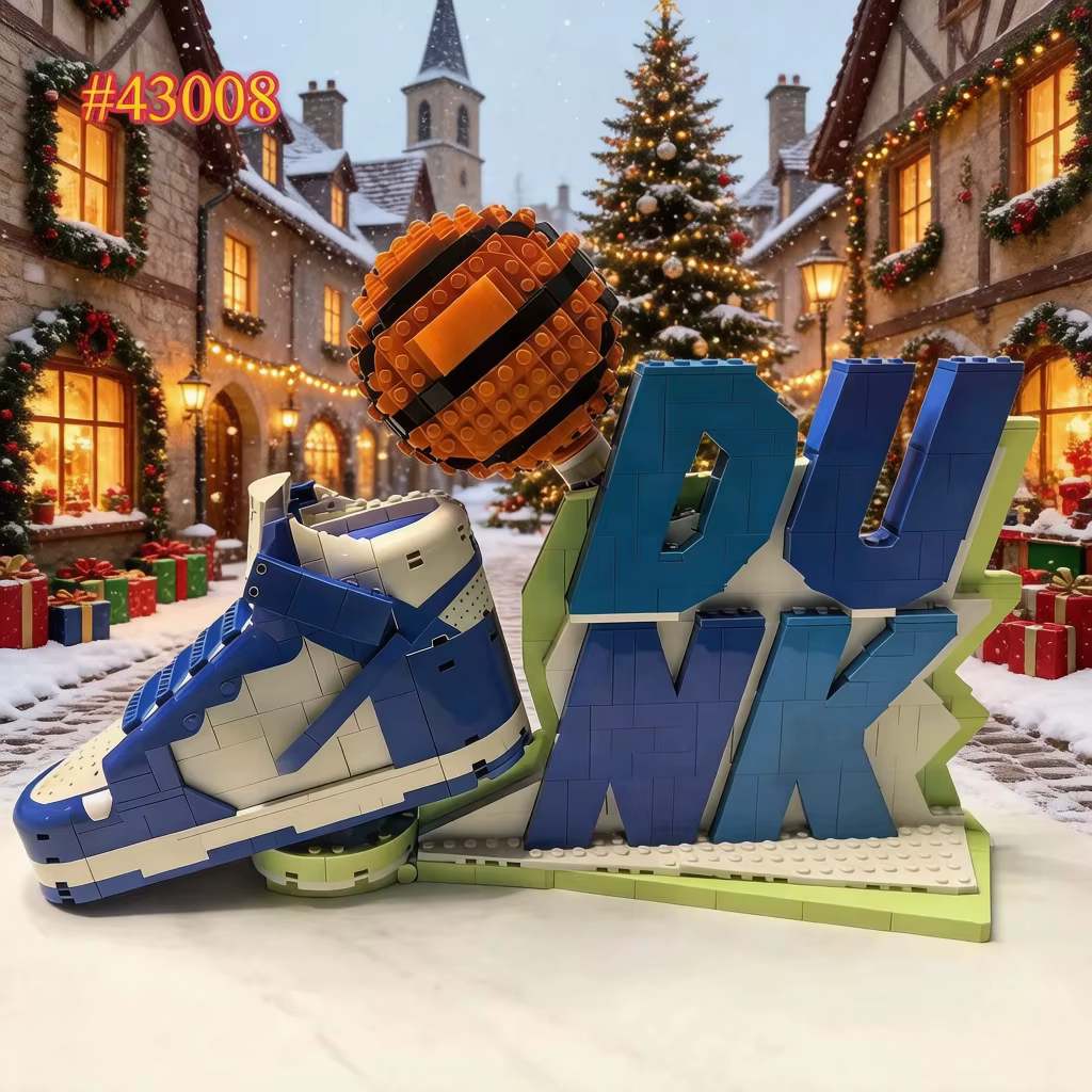 Ensemble de blocs de construction de chaussures de sport de basketball, cadeaux de Noël et d'anniver