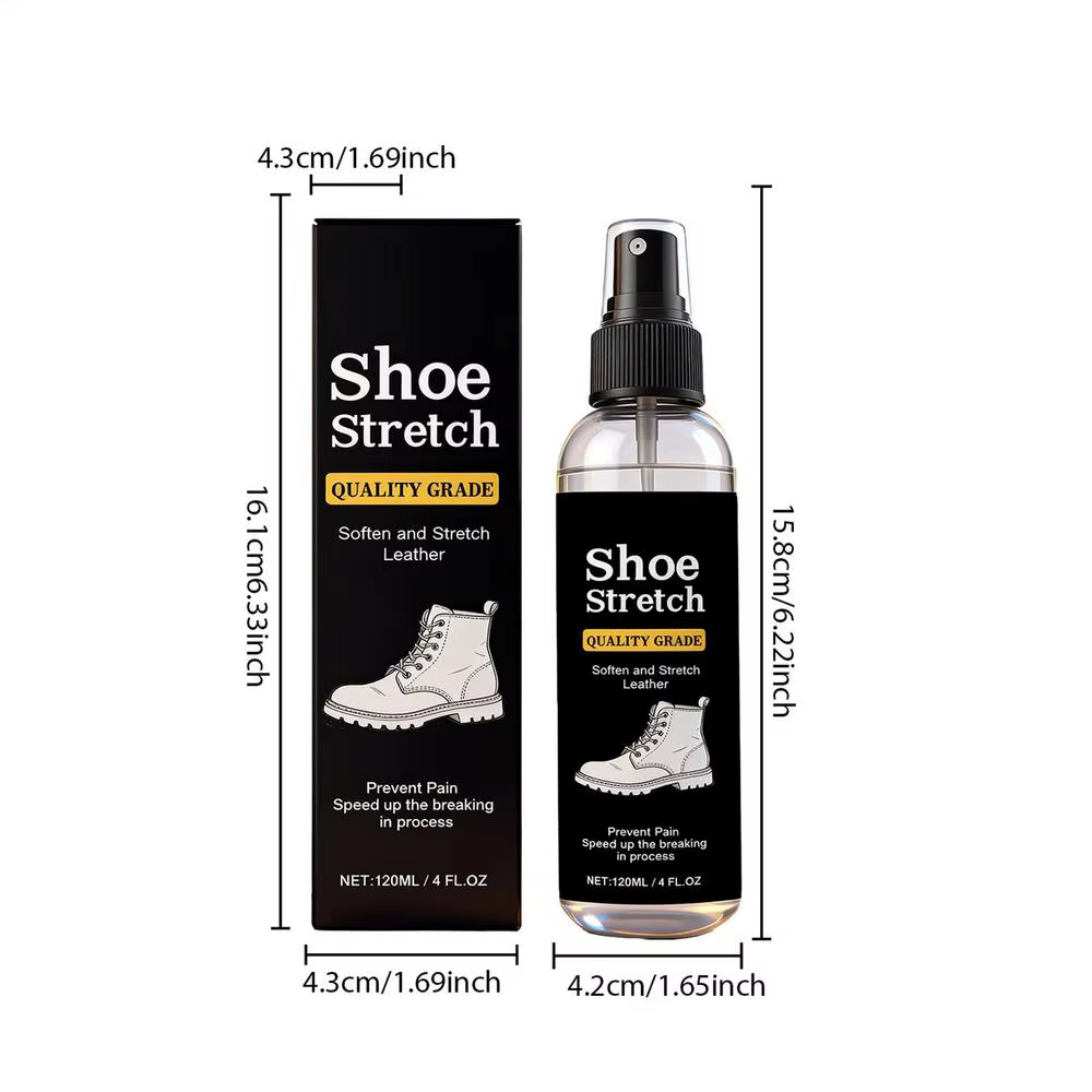 Nouveau Spray Étire-Chaussures 120ml – Liquide Adoucissant et Étireur, Spray d'Entretien Protecteur 