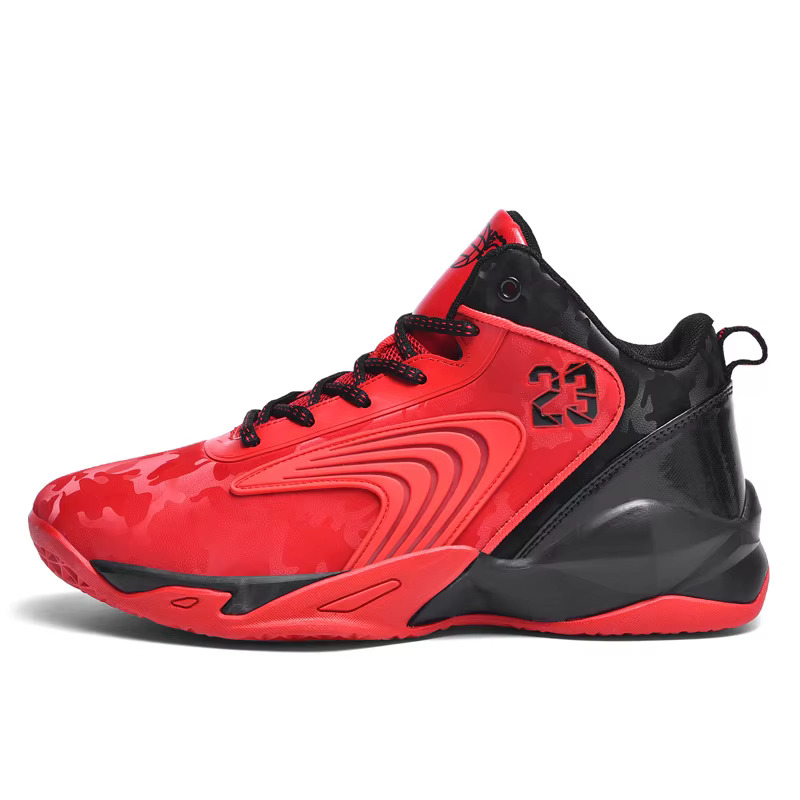 Chaussures de basket-ball pour hommes, chaussures de sport plates et confortables, résistantes à l'u