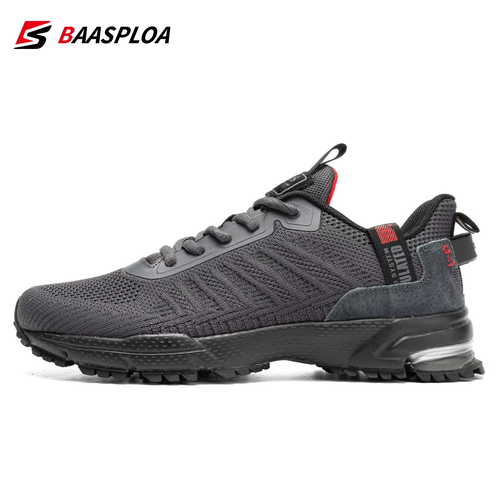 Baasploa chaussures de course pour hommes baskets légères homme concepteur maille Sneaker à lacets m