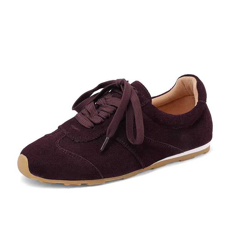 SmallHut nouvelle tendance Patchwork baskets Nature vache daim 2026 printemps femmes à lacets violet