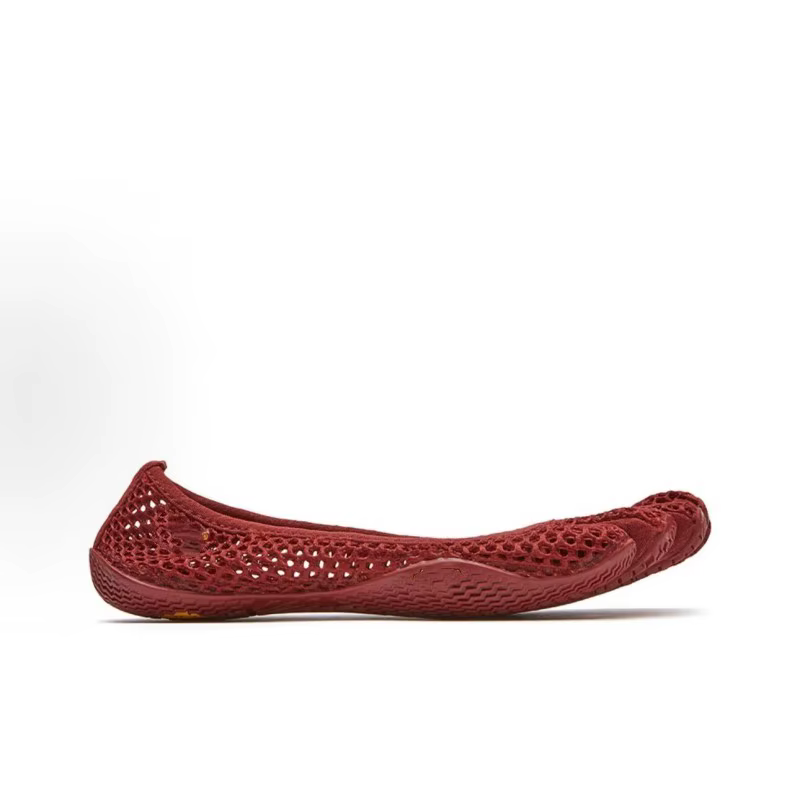 Chaussures à cinq doigts noires et rouges pour femmes, chaussures de fitness, yoga, danse, semelle s
