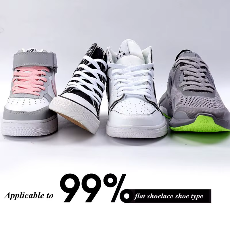 1 paire 36 couleurs lacets plats lacets de chaussures classiques hors Sneaker blanc sport hommes fem