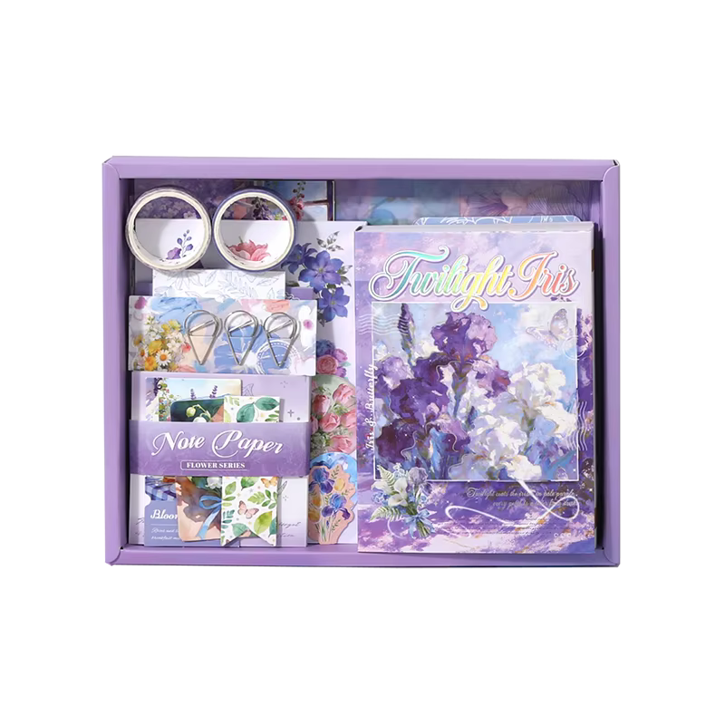 Kit de fournitures pour scrapbooking, ensemble de journal A6 avec autocollants, papiers décoratifs, 