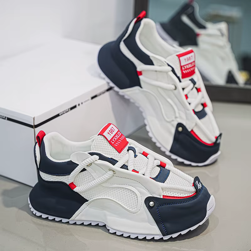 Baskets grande taille pour hommes mode chaussures décontractées en plein air respirant formateur Shh