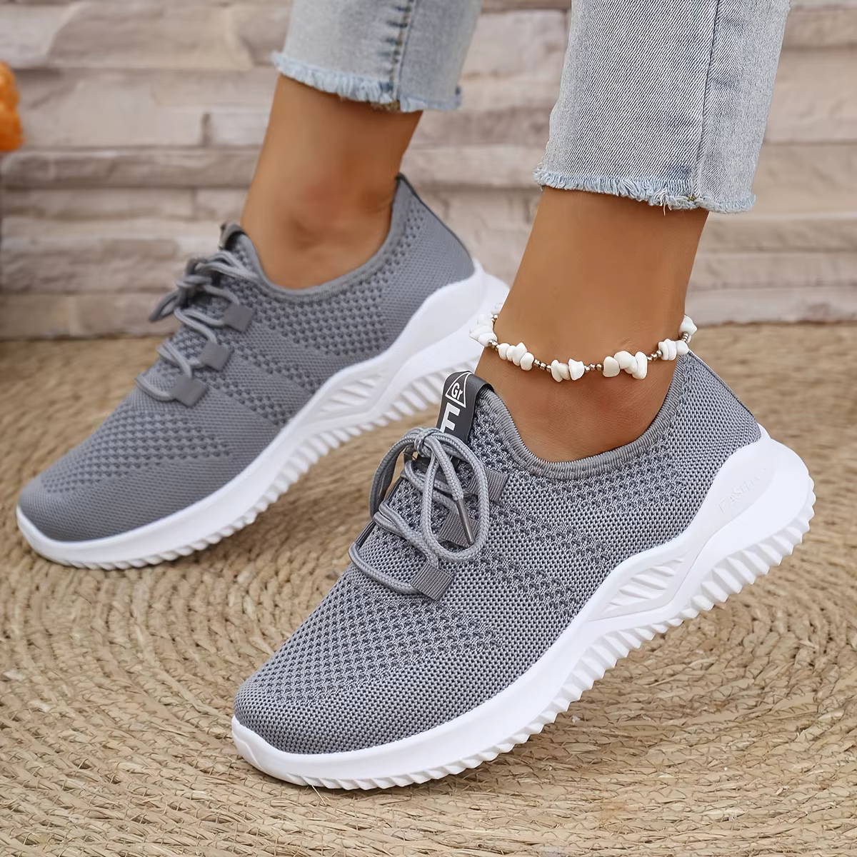 Chaussures de marche pour femmes, respirantes, en maille, légères, confortables, antidérapantes, sem