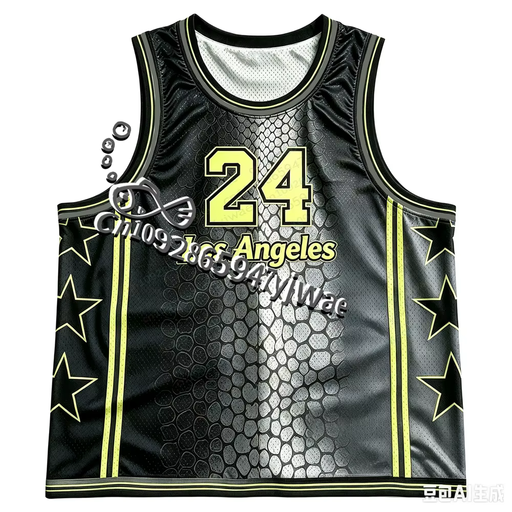 Mamba Snake Los Angeles No. Maillot de basket-ball respirant à séchage rapide, vêtements de sport, g