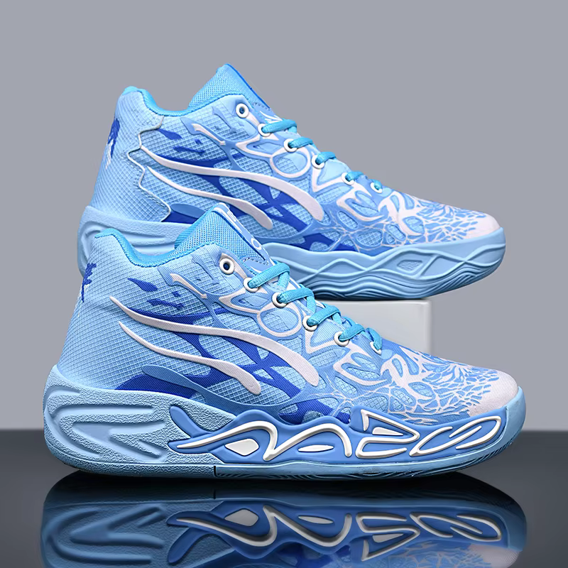 Chaussures de basket-ball pour hommes, baskets montantes souples et légères, antidérapantes, absorba