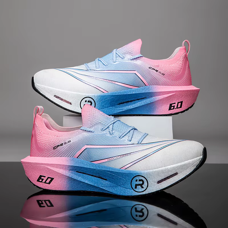 Chaussures de course Marathon pour hommes et femmes, avec plaque en carbone, respirantes, légères, c