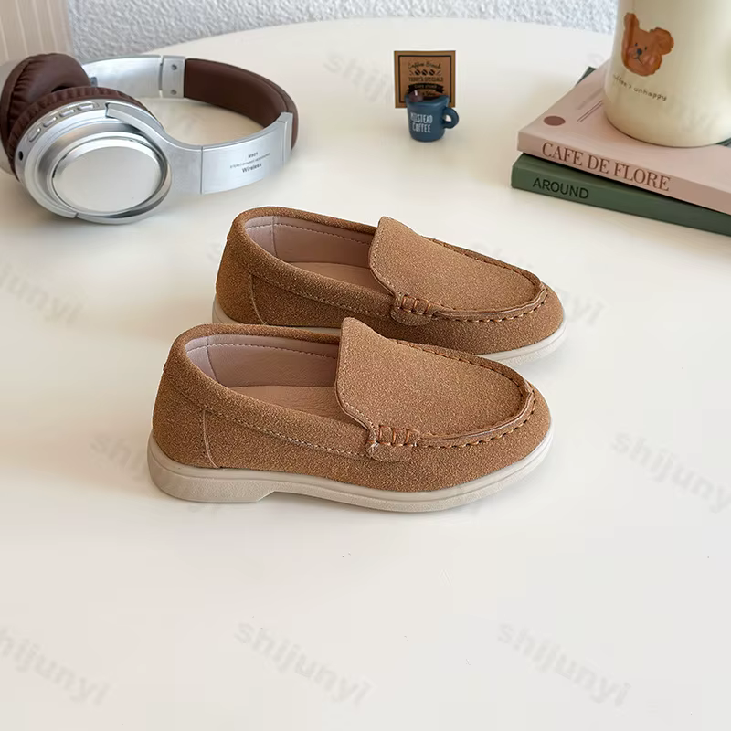 Chaussures simples décontractées à enfiler pour enfants, nouvelles chaussures polyvalentes confortab