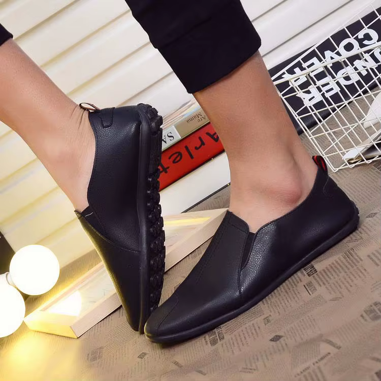 Chaussures décontractées basses pour hommes, nouveau style printemps, souples, à semelle plate, à en