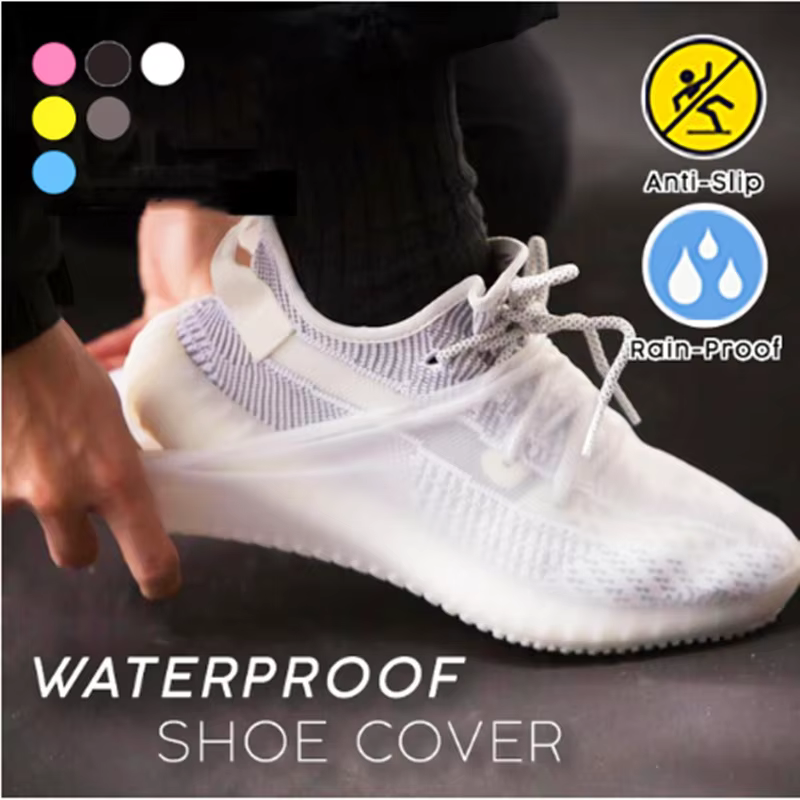 Couvre-chaussures imperméable en Silicone, protection unisexe pour chaussures, bottes de pluie pour 