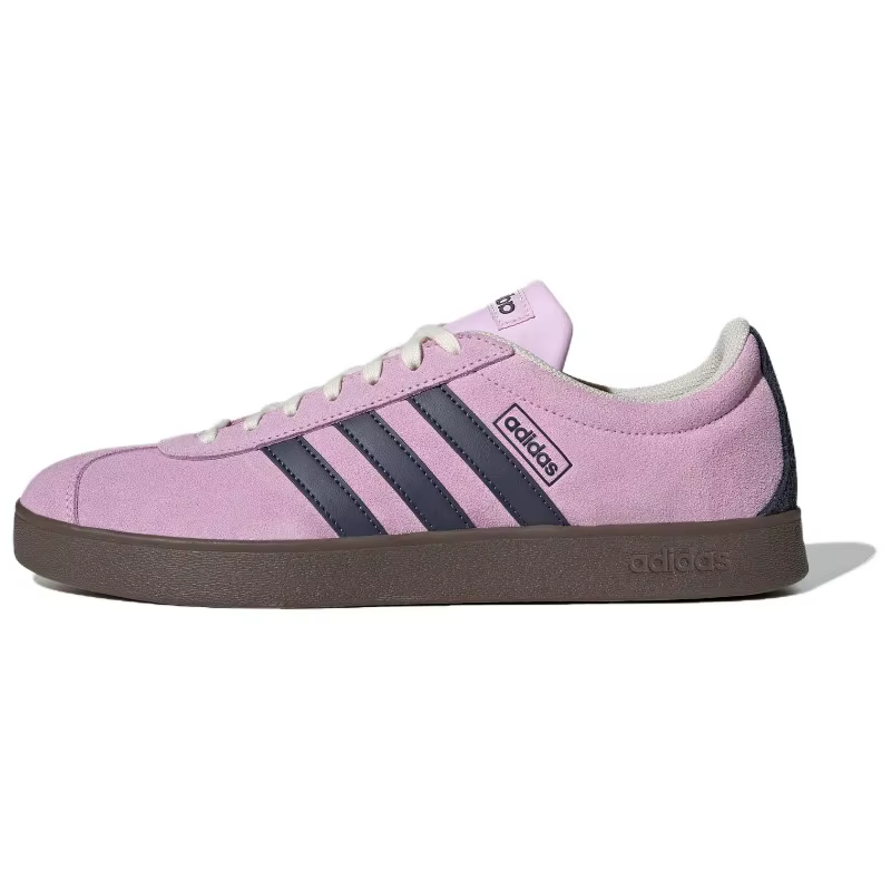Adidas VL Court 2.0 Chaussures de sport rétro unisexes à bout en T violettes, chaussures décontracté
