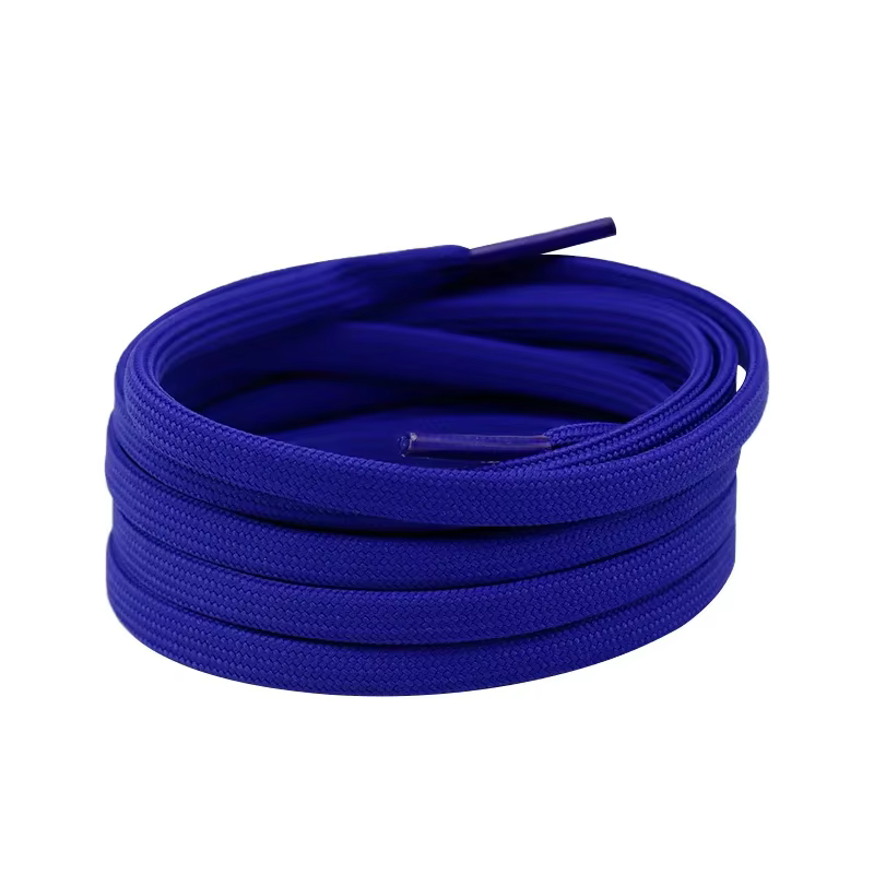 Choix tendance Coolstring creux Double 7mm plat Orange lacet couleur unie conception unie pour baske