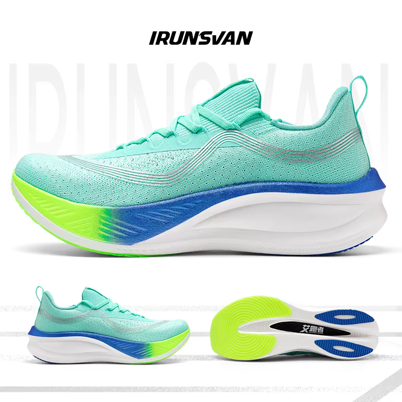 IRUNSVAN hommes plaque de carbone baskets professionnel Marathon course chaussures de course chaussu