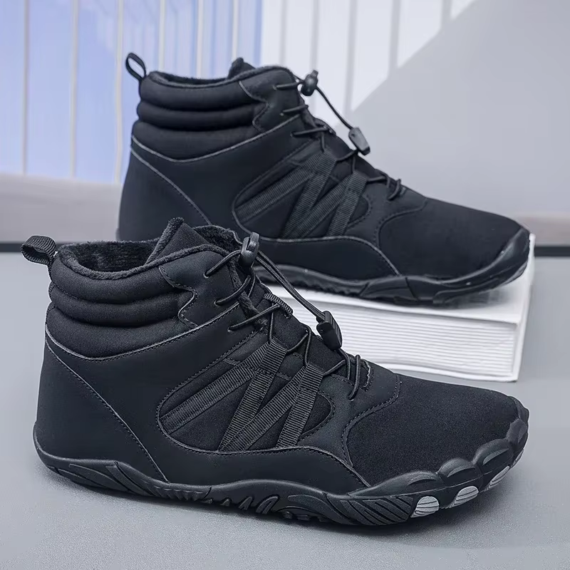 Bottes de neige chaudes en fourrure, baskets de course, chaussures d'hiver coordonnantes, chaussures