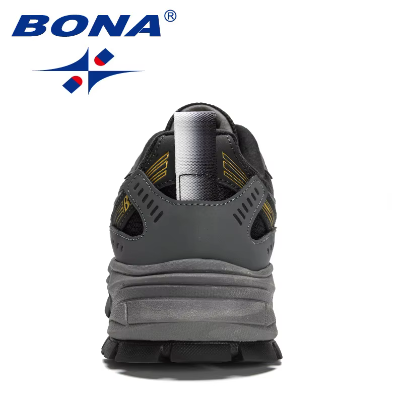 BONA nouveaux créateurs Action cuir maille chaussures de Jogging hommes respirant chaussures de cour