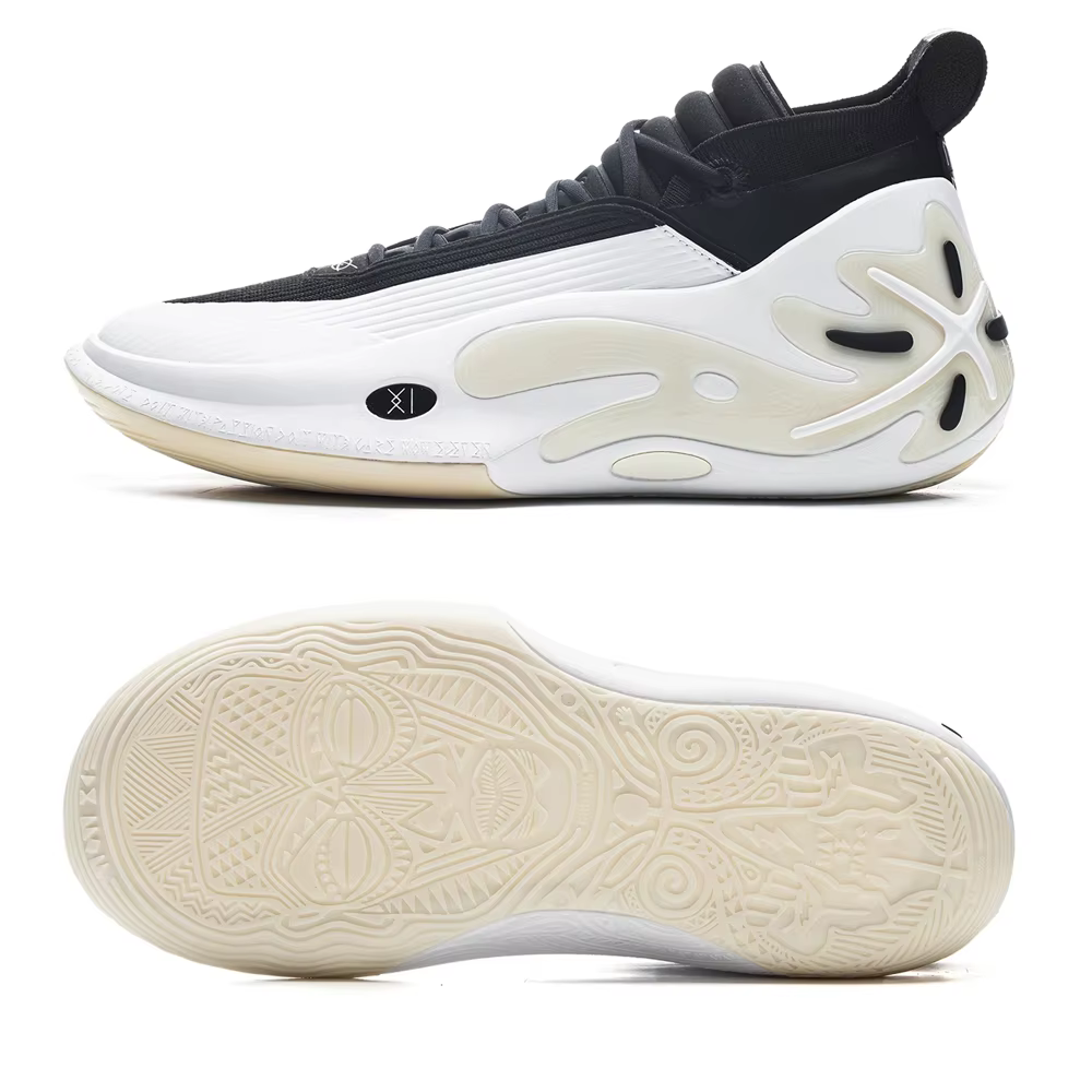 Li-Ning WAY OF WADE 11 WHITE HOT Chaussures de basket-ball professionnelles pour hommes, semelle en
