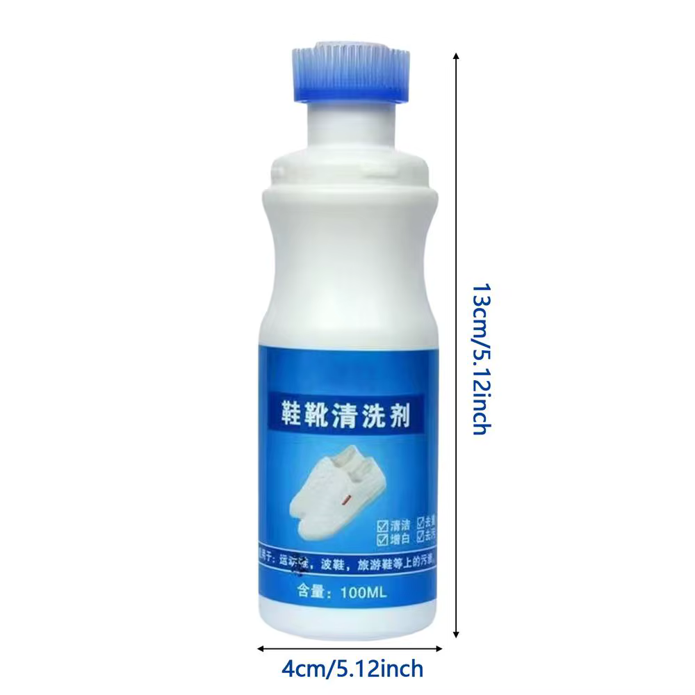 Nettoyant pour chaussures blanches 100ml, mousse sans eau, nettoyant pour chaussures en cuir blanc, 