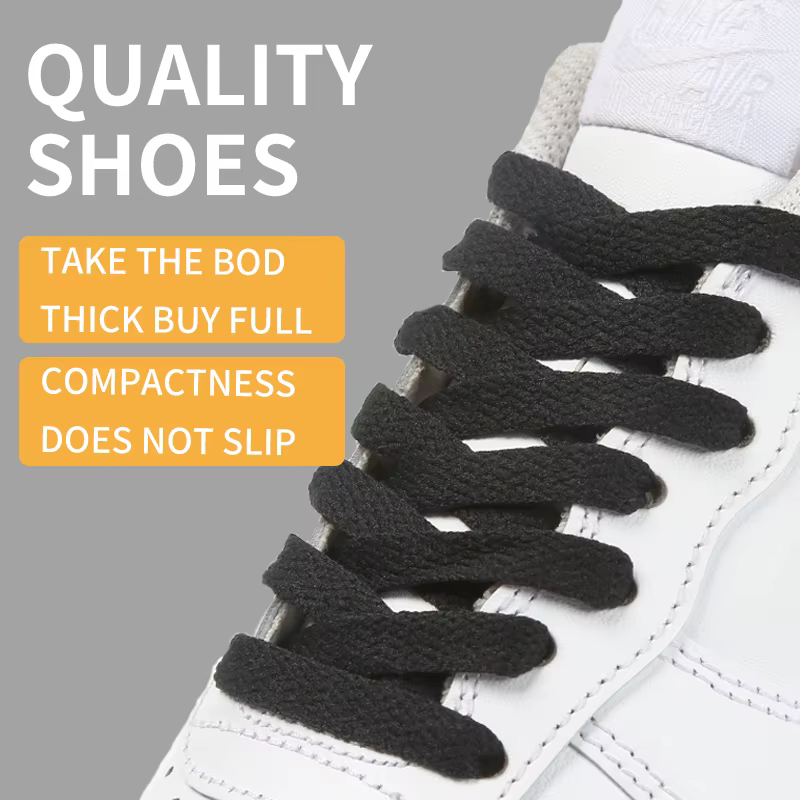 Lacets épais pour baskets, 60cm ~ 180cm, sans élasticité, plats, colorés, pour chaussures, classique