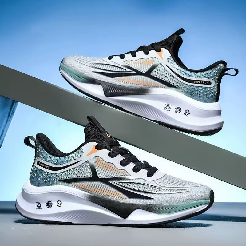 Chaussures de sport respirantes pour hommes, antidérapantes, amortissantes, de luxe, pour la course 