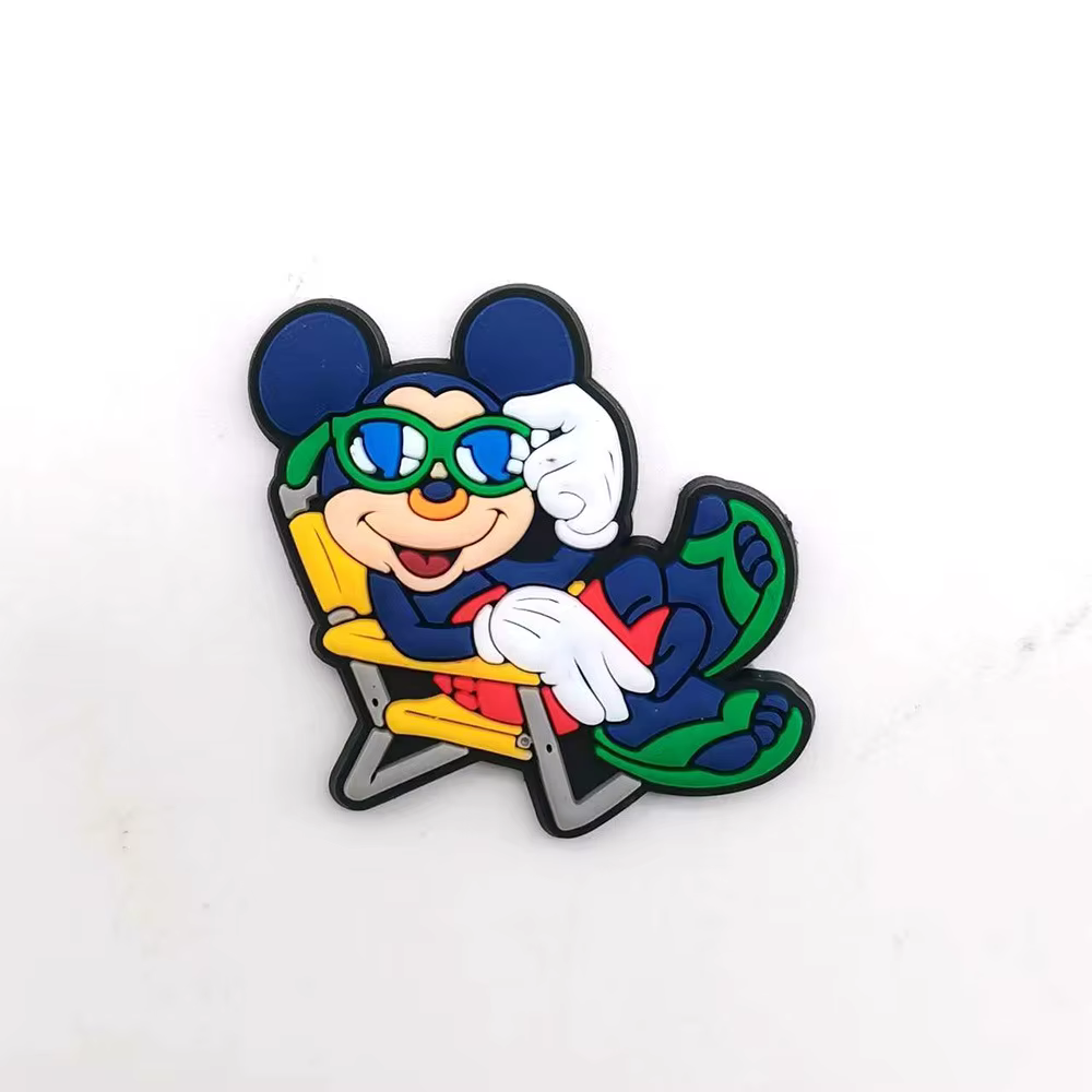 Potdemiel 20 pièces Accessoires de décoration pour chaussures de jardin en PVC Mickey et Minnie Mous