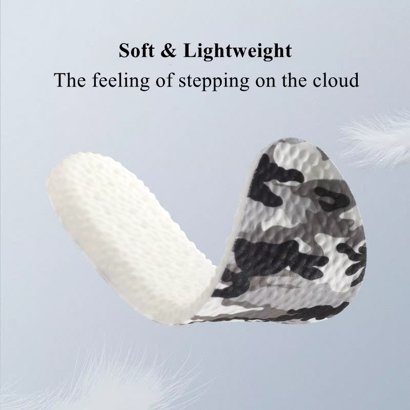 Semelles intérieures en Latex PU pour chaussures de sport, absorbant la sueur, respirantes, déodoran