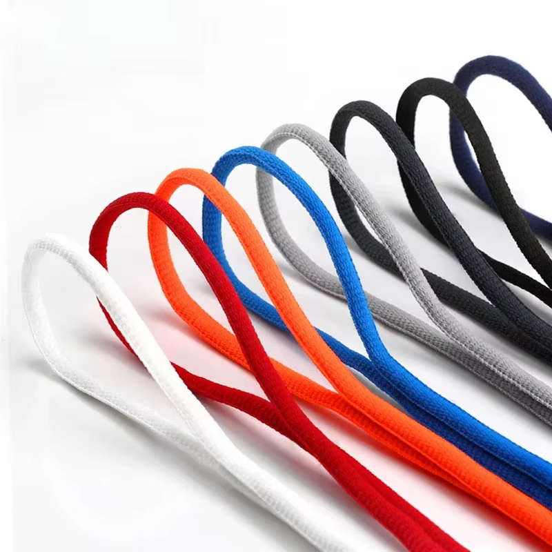 1 paire de lacets de chaussures ovales classiques unisexes de 5MM, 20 couleurs, lacets d'athlétisme