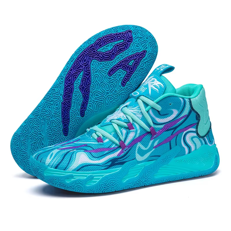 Chaussures de basket-ball d'extérieur pour hommes, baskets hautes antidérapantes, durables, amortiss