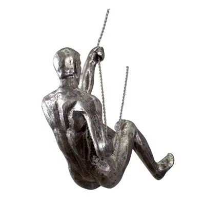 Athlète escalade homme résine fond tenture murale décoration Sculpture Statue figurines présent déco