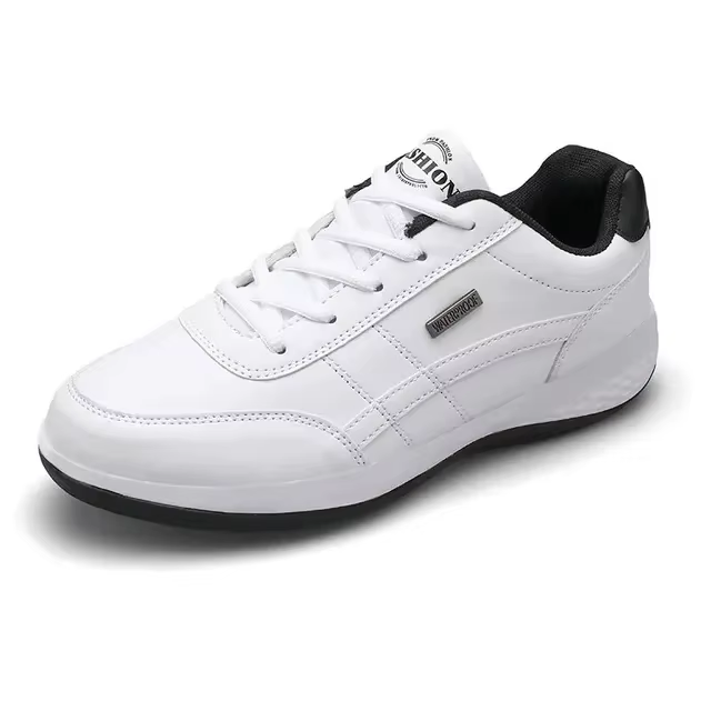 Baskets en cuir pour hommes, chaussures décontractées, fond souple, chaussures de marche en plein ai