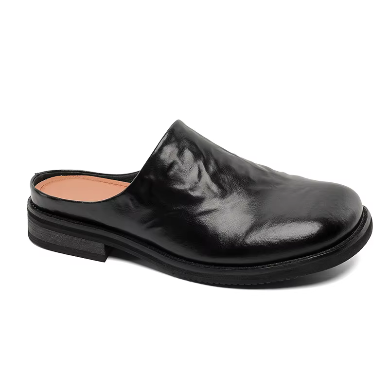 Demi-pantoufles d'été pour hommes, chaussures de conduite assorties avec tout, Mules décontractées a