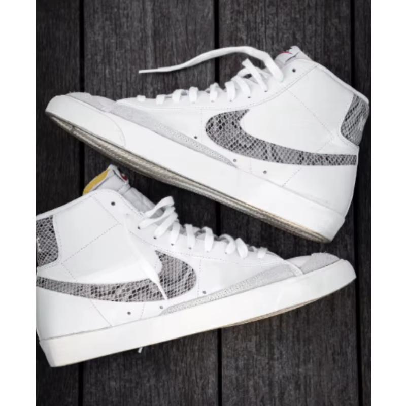 Sneakers mi-hautes unisexes Nike Blazer Vintage, détail imprimé serpent, chaussures décontractées cl