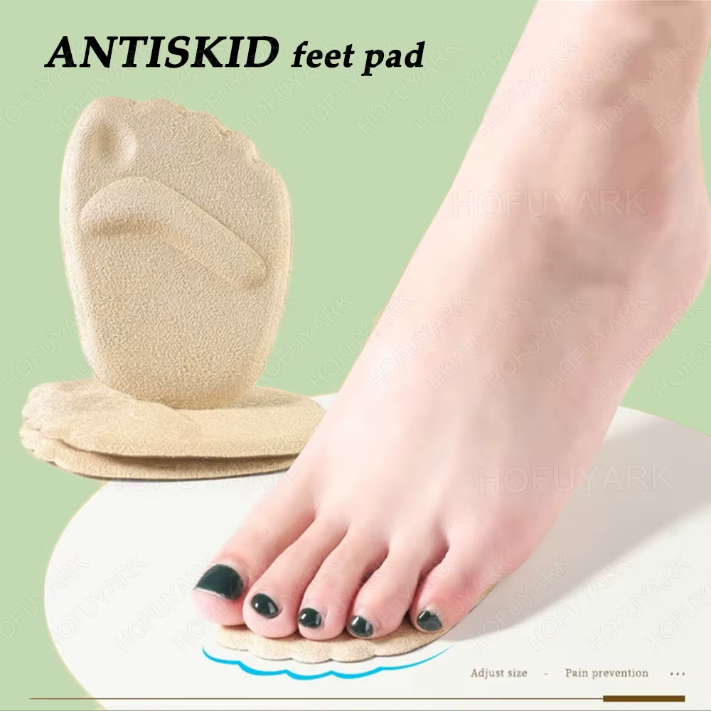 6 pièces Silicone Metatarsien Pieds Pads pour Chaussures Semelles Antidérapantes Gel Avant-pied Pads