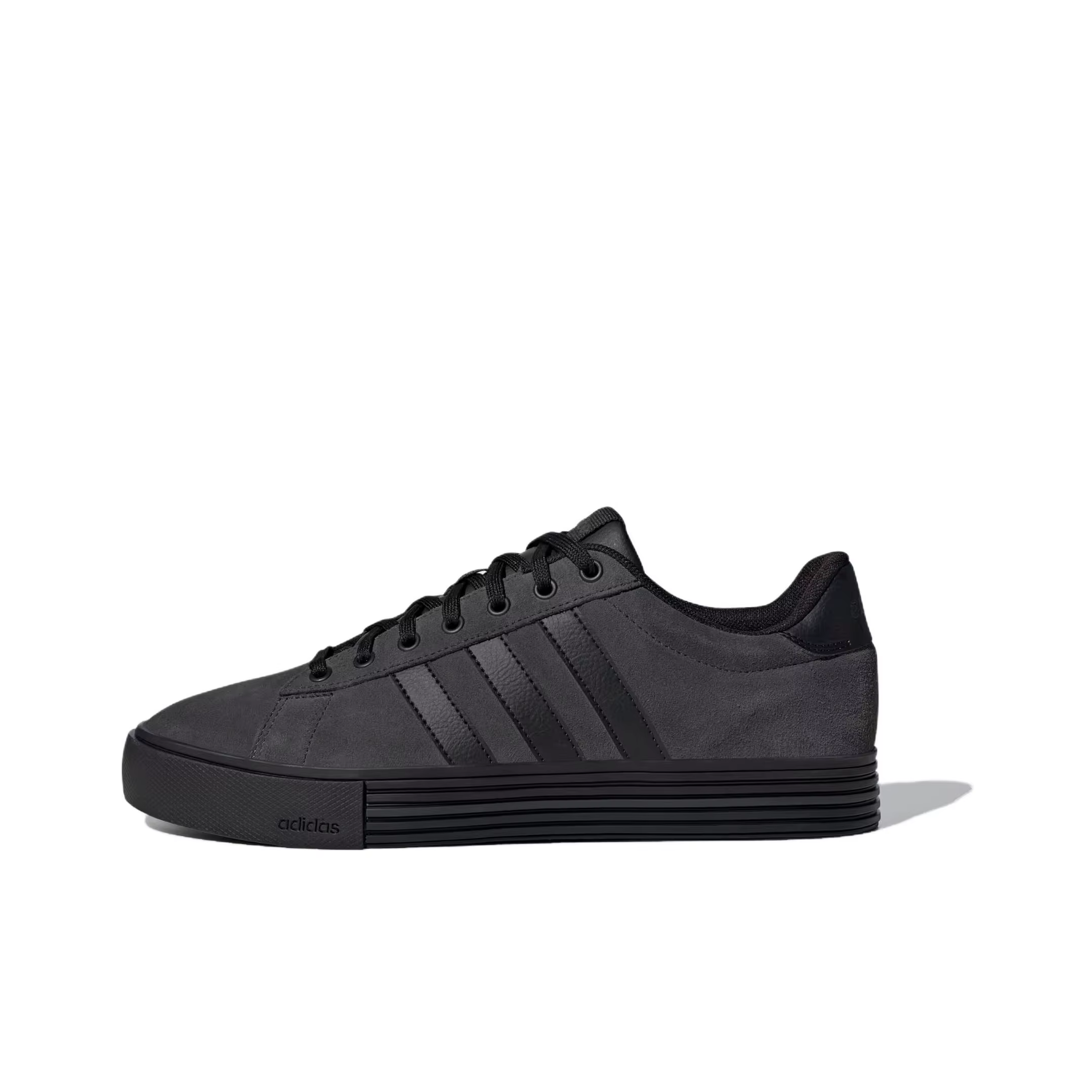 Adidas Daily 4.0 Chaussures de skateboard basses en cuir synthétique unisexe noir JI4355