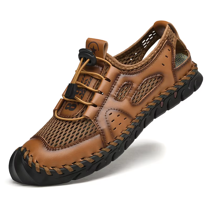 Baskets coordonnantes en maille respirante pour hommes, sandales de marche confortables, chaussures 