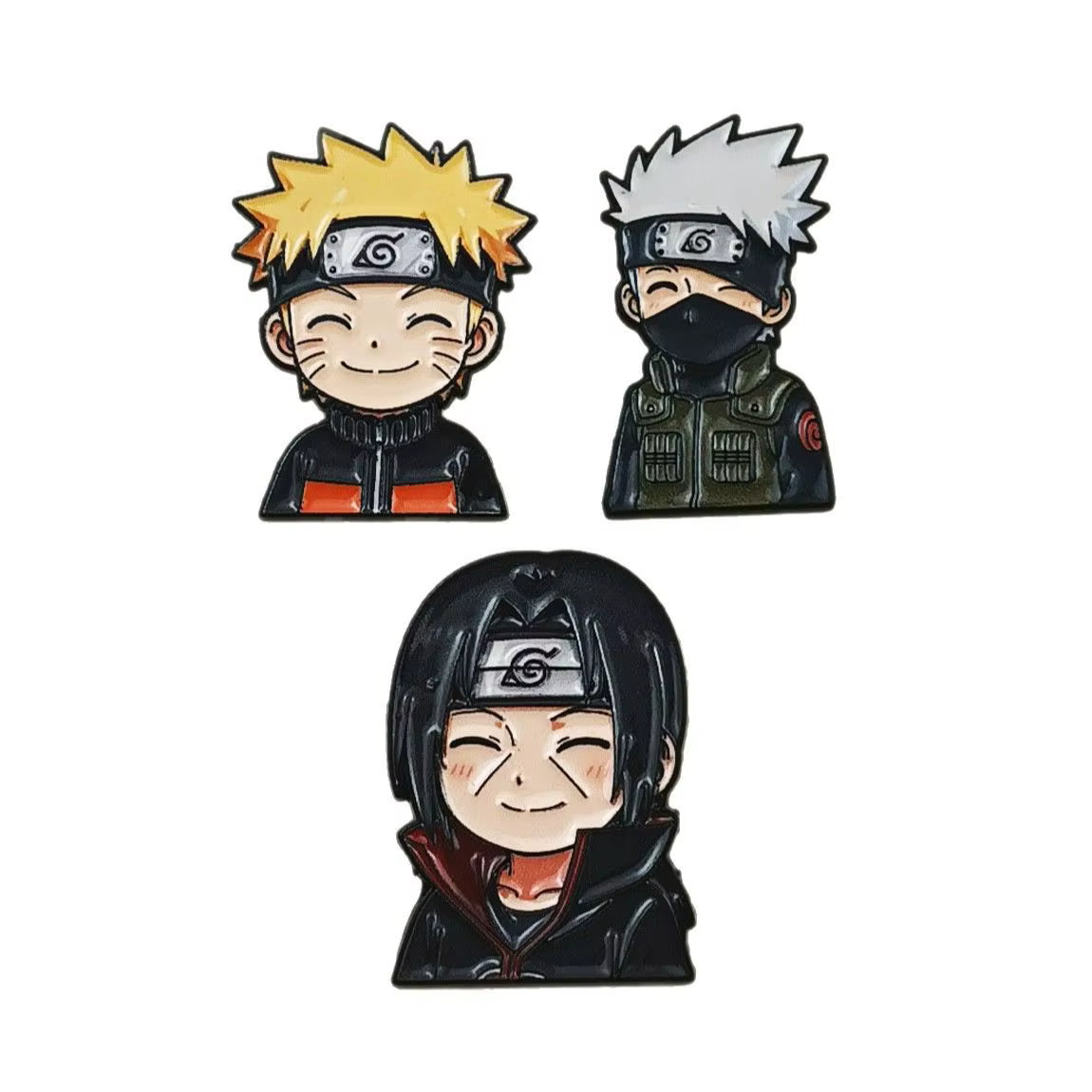 Broche Naruto, Accessoire Créatif Super Cool et Tendance, Motif Anime Uzumaki Naruto, pour Vêtements