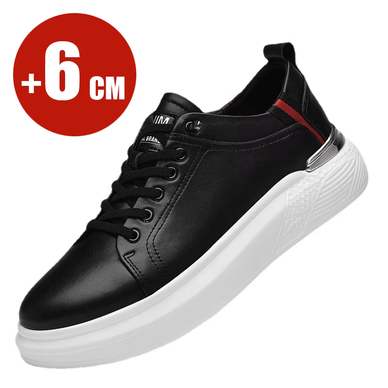 Chaussures rehaussantes respirantes à talons cachés pour hommes, baskets de vache, chaussures plus h