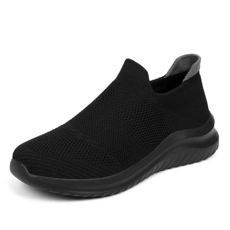 Chaussures pour hommes semelle souple baskets à enfiler hommes chaussures de course léger hommes moc