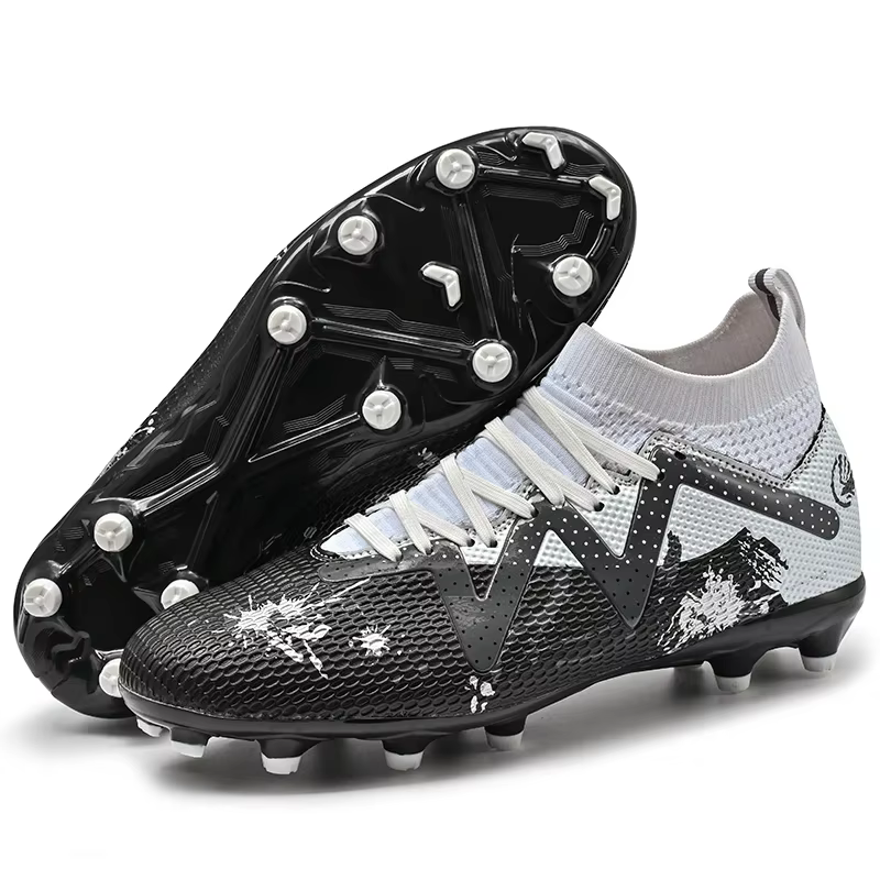 Chaussures de football coordonnantes pour hommes, chaussures de football en plein air, baskets de fu