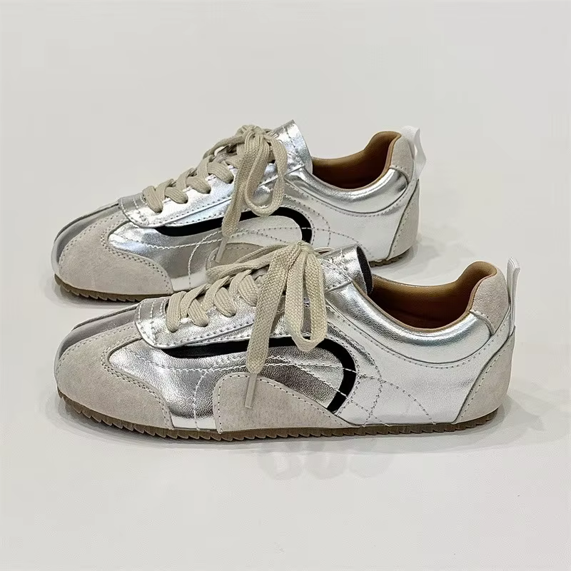 Chaussures de sport décontractées rétro pour femme, élégantes, à semelle plate, de créateur, Zapatos