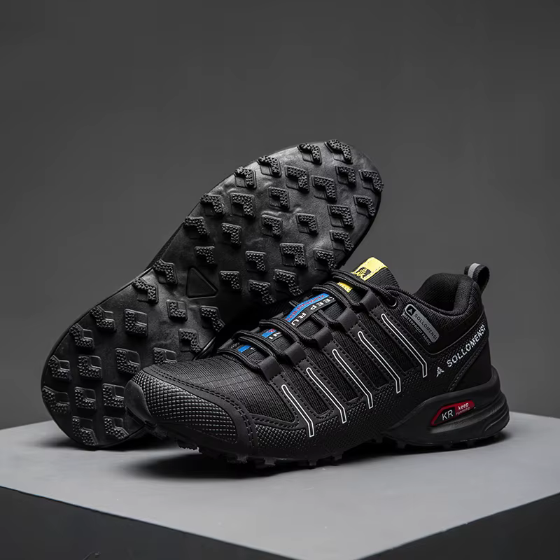 Chaussures de randonnée pour hommes, semelles en caoutchouc, chaussures de sport tout-terrain antidé